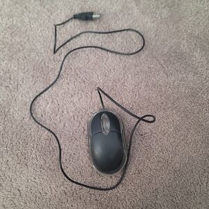 Optical Corded USB Mouse Black